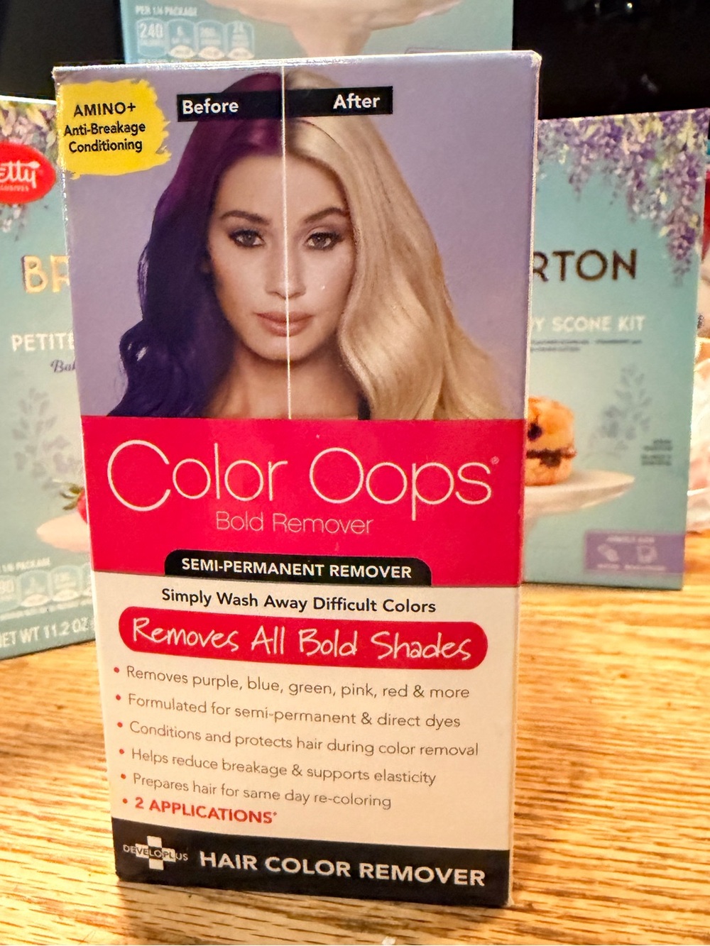 🔵BLUE DOTS $8 or 8/$20! COLOR OOPS! Bold Shade Hair Dye Remover, WORKS GREAT NWT
